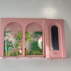 Mattel Barbie Beauty Bath 1975 Italy Pink Wall Parts Only Replacement Wall Parts